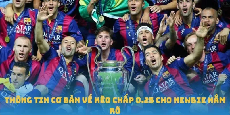 Thông tin cơ bản về kèo chấp 0.25 cho newbie nắm rõ